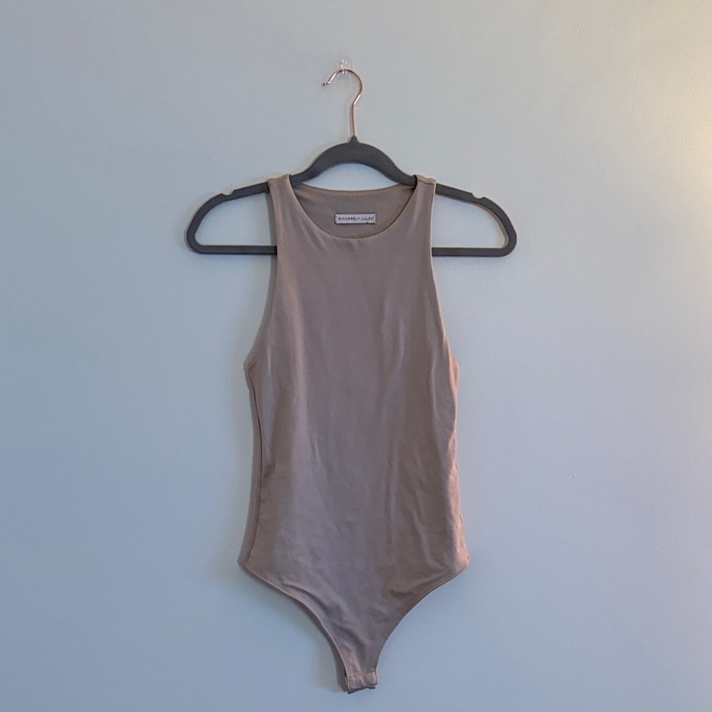 Sincerely Jules Taupe Bodysuit